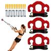 Générique Resistenza Band Hooks, Ceiling Mounted Hook for Workout, Bodyweight Strap Holder Set, Strength Training, Physical Exercise Equipment, Home Gym Accessories, 3,62 x 1,97 x 2,36 pollici