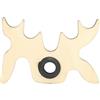 YUKOFE Stecca da Biliardo Bridge Portatile in Legno Slip On Moosehead Stecca da Biliardo Bridge Head per Tavolo da Biliardo