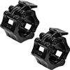 MAXQUU 2 manubri da 30 mm, con fibbia a sgancio rapido, clip per bilanciere (nero)