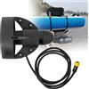 Generic Propulsore elettrico per SUP, pinna elettrica alimentata a batteria da 12 V, motore a spinta per surf, kayak, tavola da surf, telecomando incluso, kit di pinne eliche