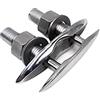 LLOOPK Dissuasore in Acciaio Inossidabile 316 Marino Bullone for Cavo Invisibile Bullone for Cavo di Sollevamento A Doppio Strato Accessori Hardware for Dissuasore in Corno