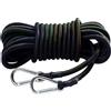 Generisch Corda da traino per kayak, linea d'acqua elastica, resistente, design elastico, clip resistenti alla corrosione, per pesca, yacht, rafting sul fiume, spiaggia, uso commerciale all'aperto, 3 m, nero