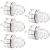 AMONIDA Luce per Esca da Pesca 5 Pezzi LED a Forma di Diamante Lampeggiante Automatico Impermeabile per Pesca Notturna in Materiale ABS (White)