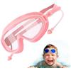 Generisch Occhialini da nuoto per bambini, impermeabili, anti-appannamento, protezione UV, in morbido silicone, con tappi per le orecchie, comoda protezione per gli occhi per bambini