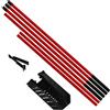 Generic Bastone di allineamento - 7 livelli angolo regolabile portatile forniture sportive | Golf Swing Aid | per campo guida indoor casa cortile club sportivo professionale ricreazione simulazione