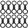 HORIALENCE Clip Porta Maschera da Snorkeling Multifunzionale 10 Pezzi in Silicone Nero Facile da Trasportare per Avventure Subacquee e attività di Immersione