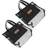 AMUSLESUR Borsa da Viaggio 2 Pezzi in Poliestere con Rete Resistente Organizer Leggero e Spazioso Stagione Calda per Picnic e Spiaggia