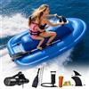 HYHDDM Moto d'acqua elettrica gonfiabile 500 W/700 W, barca surf con motore senza spazzole, scooter acquatico portatile 9 velocità, barca reazione 330 libbre for oceano laghi(Motorboat+700wpro 16a Thruster)