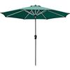 Generic LYGSWDB Ombrellone Inclinabile Ombrellone da Spiaggia con Palo in Alluminio da 270 cm con Manovella Protezione Solare Ombrellone da Esterno per Terrazza da Giardino Cortile e Piscina