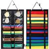 Générique Martial Arts Belt Display Holder, Felt Wall Organizer Rack Wrestling Belts, 24,61 x 13,58 pollici Sturdy Space Saving Display for Students in Den, Bedroom, Living Room Or Gym