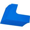 Garosa Set di 10 Marcatori per Linee di Campo, Angoli a Forma di L, Ad Angolo Retto, Antiscivolo, in TPE, Blu, per Allenamento Indoor, All'aperto, Vialetto, Cortile, Tennis, Badminton