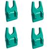 JSGHGDF 4 supporti per canna da pesca in gomma morbida a forma di U con foro per la linea per bordi del secchio e barche accessori da pesca facile da attaccare strumento di posizionamento della canna