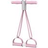 Generisch Fascia di resistenza, estrattore a pedali, corda di tensione, dispositivo di esercizio a 4 tubi, attrezzatura elastica per fitness, per allenamento dimagrante, stretching, braccia, gambe, vita, addome