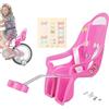 Generico Seggiolino Bici Giocattolo per Bambole, Sedile Bambole Bicicletta, con Adesivi Fai da Te, Carrier per Biciclette per Bambini, Bici per Bambini per Bamboles E Animali di Peluche