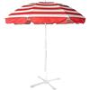 Generic XYNSNDB Ombrellone da Giardino Ombrellone da Spiaggia a Strisce da 2,4 m, con 8 Telai di Supporto Rinforzati in Metallo a Tre Strati, per Piscina con Balcone all'aperto Senza Base