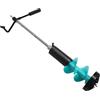 Hyuduo Trivella per Ghiaccio Trivella Elettrica per Pesca Ghiaccio in Nylon Corless con Asta di Prolunga da 50 Cm e Bracciolo Lega di Alluminio e Acciaio Legato Duro per Pesca su Sottile in Acque Poco