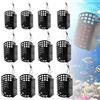 MEYAGOT Pasturatore Pesca in Metallo, 12 Pezzi Feeder Pesca, con Pesi E Girelle Pasturatore Pesca Feeder, Cestino per Esche Feeder per La Pesca, per Gabbia, per Esche,10g 20g 30g 40g 50g 60g, Senza Piombo