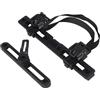LatoYard Kit di fibbie per gancio per borsa laterale per bici PA66+GF Staffa di montaggio inferiore superiore a 7 punti regolabile 266 mm Nero Borsa Laterale Hardware per la sostituzione