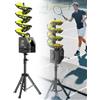 PPLDABNK Macchina Automatica for Palline da Tennis con Supporto da 60-105 Cm - 3 velocità, Contiene 27 Tennis Ball, Simula La Traiettoria Realistica della Palla, for Allenamenti da Solista