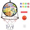 Generisch Canestro da basket portatile 2 in 1, bersaglio per bambini con cestino da basket, giocattolo sportivo sicuro, bersaglio per freccette per ragazze, all'aperto, feste di compleanno