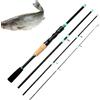 Gungtj Canna da pesca da viaggio - Cannes in fibra di vetro a sezioni multiple per lanciare | Portatile per pesca in fiume mare viaggio kayak ghiaccio surfcasting escursionismo pescatori