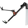 GOOHOCHY Supporto per Canna da Inossidabile Nero con Design a Inserto Terra Rinforzato, Compatibile con Panchetto per Accessori Pesca e Organizzazione Attrezzatura