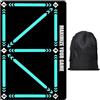 HDGSAFD 1 tappetino da allenamento calcio con borsa da calcio, tappetino da allenamento per controllo della palla, tappetino antiscivolo per assorbimento degli urti sportivo