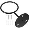 Toyvian Supporto da Baseball da Parete Nero in Ferro per Palline