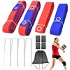 Generisch Set di marcatori per pallavolo da spiaggia e pallavolo, da giardino, per torneo, casa, giardino, parco, prato, cortile, competizione