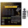 JSGHGDF Di 3 stili di pesca Rigging Setup Accessori Esche Vite Rotanti Girelle Galleggianti Set di Palline per Esche da Pesca Fondo Vite Accessori