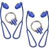 TOYANDONA Clip Naso e Tappi Orecchie Impermeabili 2 Pezzi in Silicone Set con Cordino e Protezione Naso Piscina per Nuoto Adulti