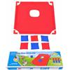 Yunmeryker Set Cornhole Gioco di Lancio per Bambini 4-6 Anni, Gioco da Esterno con 1 Tavola e Sacchetti, in Plastica e Tessuto, Blu
