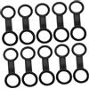 WESIEVYA Clip Facile da Trasportare e Riporre Nero per Maschera da Snorkeling in Silicone 10 Pezzi per Immersioni e Avventure Subacquee per Adulti