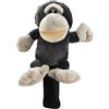APOMNG Copri Testa Golf Driver in Peluche Gorilla per 460cc, Fodera in Pile Morbido, Protezione dai Graffi, Regalo da Golf con Carino Animale dei Cartoni