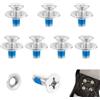 Udbrud 16 Pezzi Set di Viti Attacchi Snowboard, Viti di Montaggio per Snowboard in Acciaio Inossidabile con Rondelle M6 x 17 mm, Viti per Attacchi per Sci Parti Hardware di Ricambio per Snowboard
