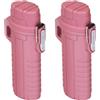TYTOGE Tubo di Stoccaggio Resistente all'acqua, Contenitore di Stoccaggio Resistente all'acqua Multiuso 2 Pezzi Portatile per Esterno (Rosato scuro)