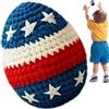 Generisch Pallone da calcio lavorato all'uncinetto in filato bandiera americana 250° anniversario
