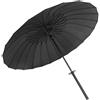 Generic CMBSSTFC Ombrello da Golf Automatico Aperto con Copriombrello Ombrello Ventilato per Uomini e Donne (Blu : Nero, Dimensioni : 42 Pollici)