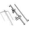 MERRYHAPY Supporto per Canna da Pesca Supporto per Vassoio Esca in Acciaio Inossidabile Argento Design Smontabile e Portatile per Pesca a Mano