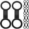 VALICLUD 10 Pezzi Clip per Maschera Subacquea in Silicone Design Multifunzionale e Affidabile per Attività di Immersione e Snorkeling Subacqueo