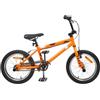 Ordellia Bicicletta BMX da 16 pollici, per bambini da 5 a 8 anni, ruota in acciaio verde con sella e manubrio regolabili, freno a trazione lineare, catarifrangenti, per il tempo libero, all'aperto