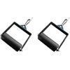 Cryofu 2 pulegge da ginnastica LAT Pull Down Pulley con di fissaggio per macchina per fitness, braccia, schiena, allenamento, sollevamento pesi, impugnatura a D, 6 cm