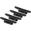 PATIKIL 3 Cleat per Barca in Nylon 4pz Dock Tacchette Piccola Corda Kayak per Barche Marine Canoe Kayak Decorazione, Nero