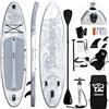 TIGERXBANG Tavola da SUP gonfiabile, 3,9 x 88,9 x 15,2 cm, stabile, con accessori completi, tavola da paddle premium per adulti e ragazzi, blu