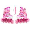 KunEchevyr Pattini in Linea Regolabili per Bambini, Pattini con Luci Arcobaleno, Scarpe da Pattinaggio Morbide e Comode per Ragazzi e Ragazze, Cuscinetti ABEC 7 (l)