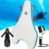 Generic Bodyboard elettrico 3 in 1 gonfiabile subacqueo scooter 500 W 9 velocità 10 Ah galleggiante staccabile pratica nuoto esplorazione subacquea capacità 100 kg