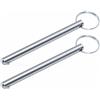 Elprico Perni Pila Pesi, 2 Pezzi 8mm X 90mm Sostituzione Perno Selettore Pesi in Acciaio Inossidabile con di Trazione per Attrezzature per Allenamento della Forza da Palestra