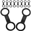 OFFSCH Clip per Maschera Subacquea in Silicone 10 Pezzi Ferma Tubo per Snorkel per Adulti Design Multifunzionale Facile da Conservare per Attività di Immersione
