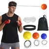 Gvblkq Set di palline reflex da boxe, per la coordinazione occhio-mano, per bambini, per la coordinazione occhio-mano, strumento di boxe in poliuretano