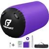 FBSPORT Air Roll gonfiabile, 80 x 50 cm, rullo ad aria gonfiabile, cilindro per yoga, ginnastica, tappetino da ginnastica, tappetino sportivo per la casa, con borsa per il trasporto, all'aperto